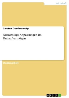 Notwendige Anpassungen im Umlaufvermögen