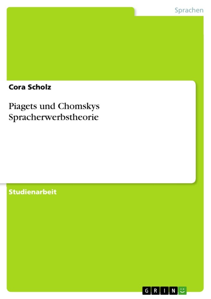 Piagets und Chomskys Spracherwerbstheorie main product photo