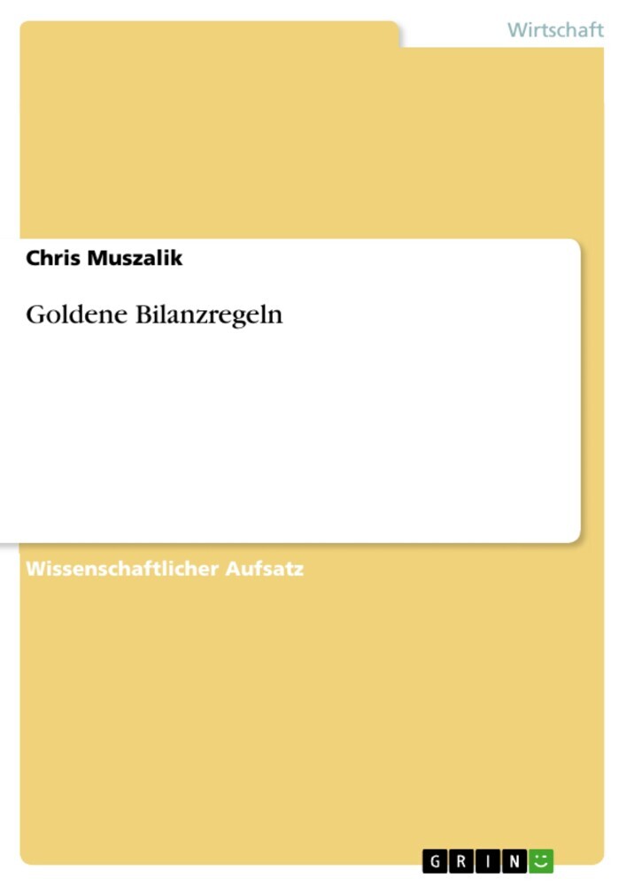 Goldene Bilanzregeln main product photo