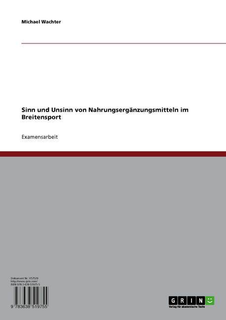 Sinn und Unsinn von Nahrungsergänzungsmitteln im Breitensport main product photo