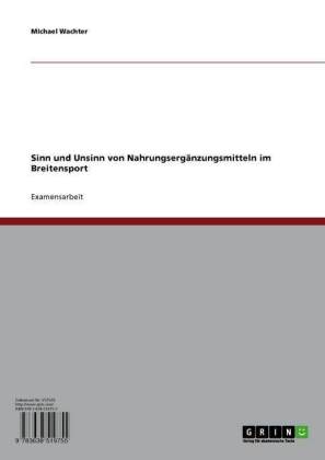 Sinn und Unsinn von Nahrungsergänzungsmitteln im Breitensport