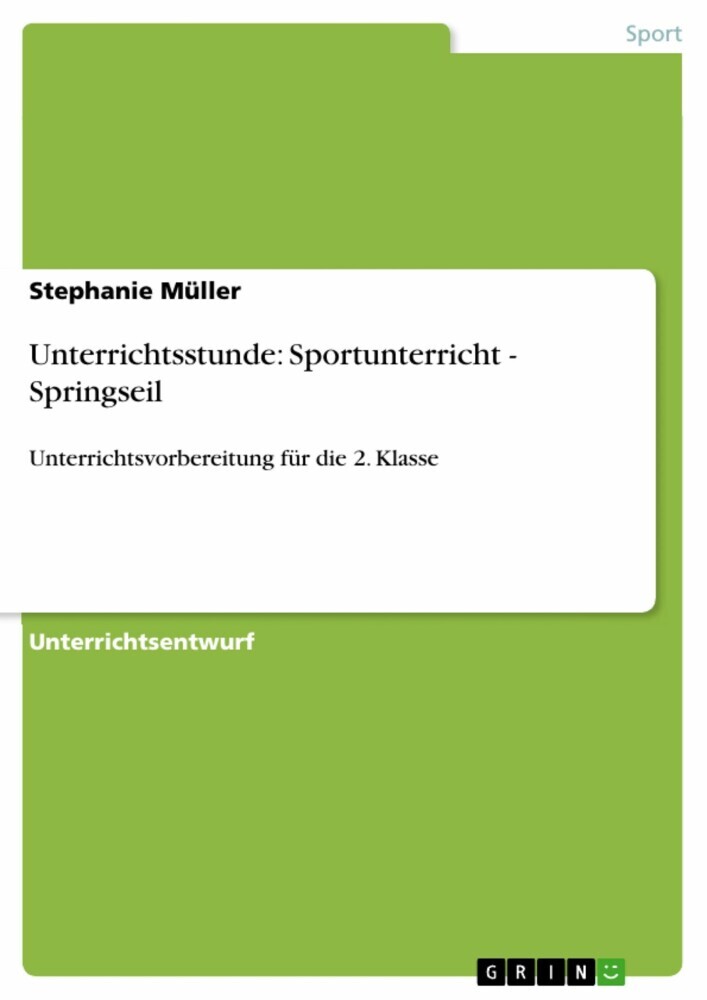 Unterrichtsstunde: Sportunterricht - Springseil main product photo