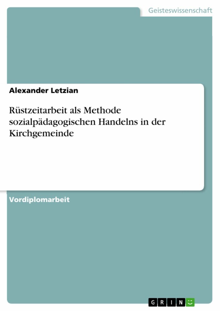 Rüstzeitarbeit als Methode sozialpädagogischen Handelns in der Kirchgemeinde main product photo