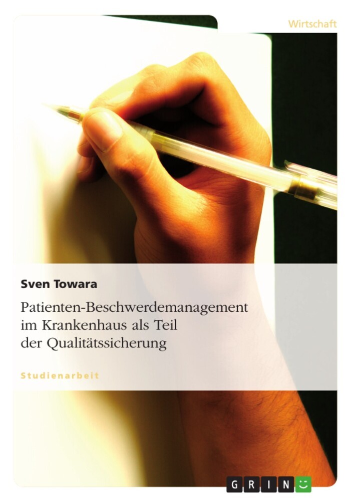 Patienten-Beschwerdemanagement im Krankenhaus als Teil der Qualitätssicherung main product photo