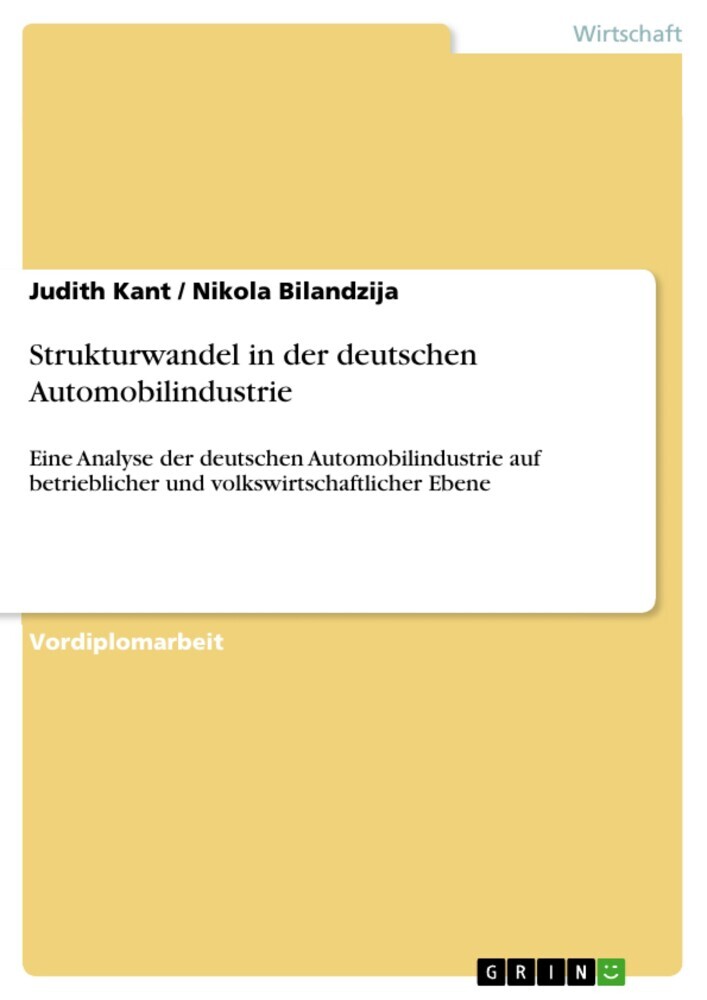 Strukturwandel in der deutschen Automobilindustrie main product photo