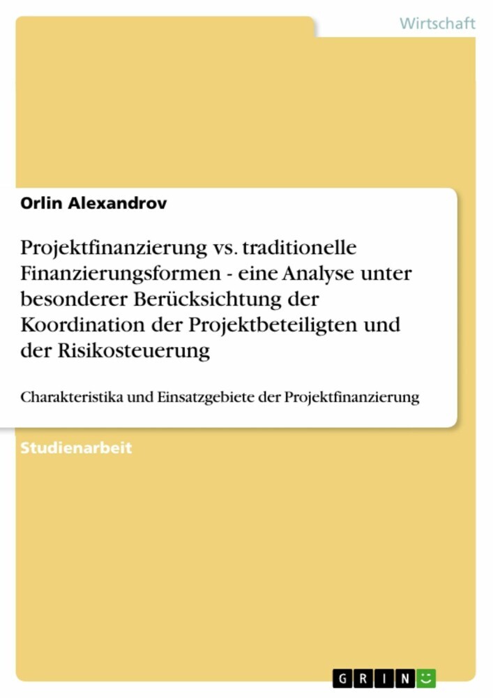 Projektfinanzierung vs. traditionelle Finanzierungsformen main product photo