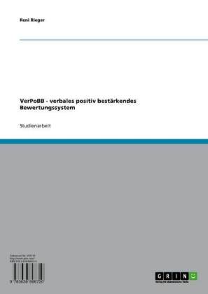 VerPoBB - verbales positiv bestärkendes Bewertungssystem