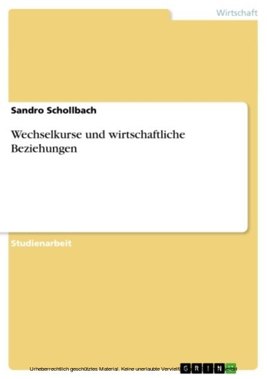 Wechselkurse und wirtschaftliche Beziehungen main product photo