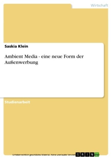 Ambient Media - eine neue Form der Außenwerbung main product photo