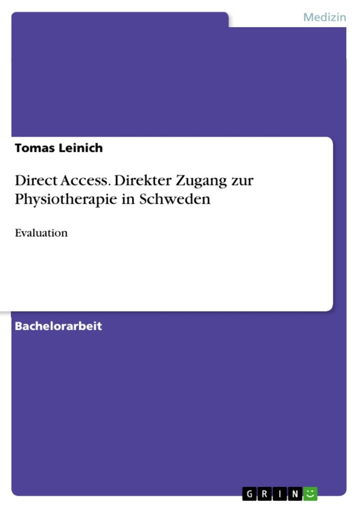 Direct Access. Direkter Zugang zur Physiotherapie in Schweden main product photo