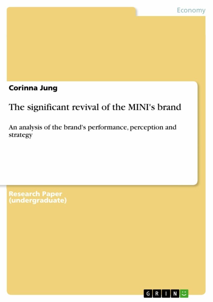 The significant revival of the MINI's brand main product photo