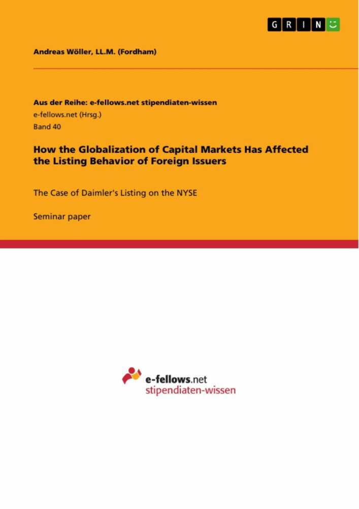 How the Globalization of Capital Markets Has Affected the Listing Behavior of Foreign Issuers main product photo