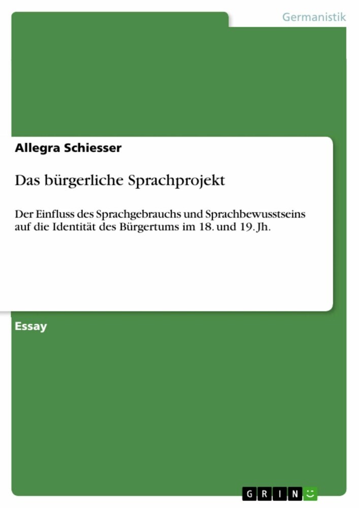 Das bürgerliche Sprachprojekt main product photo