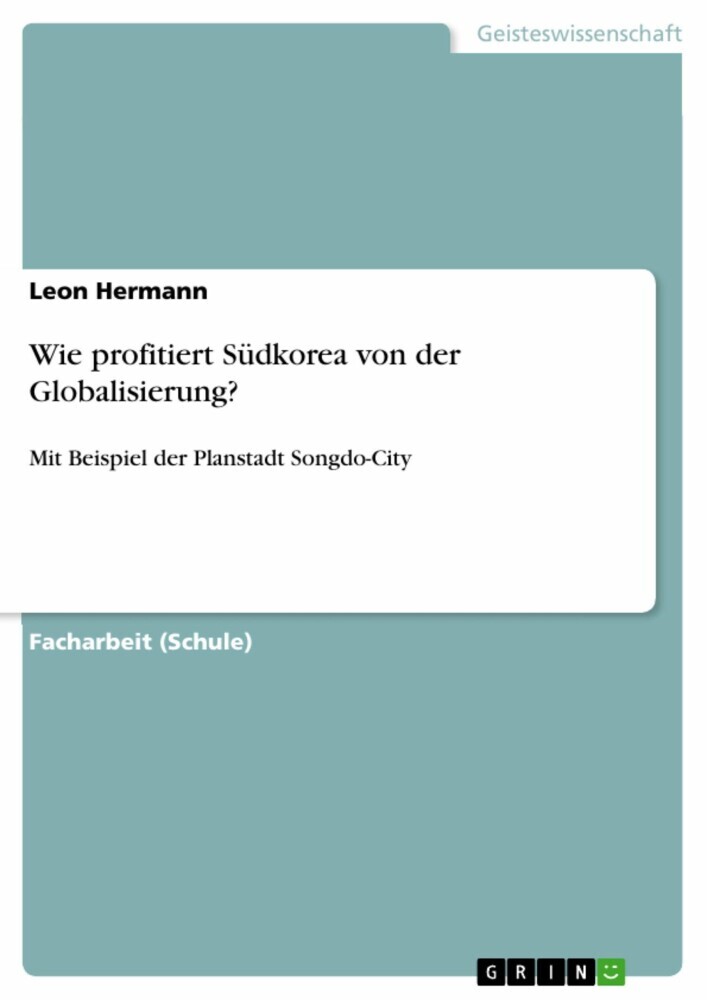 Wie profitiert Südkorea von der Globalisierung? main product photo