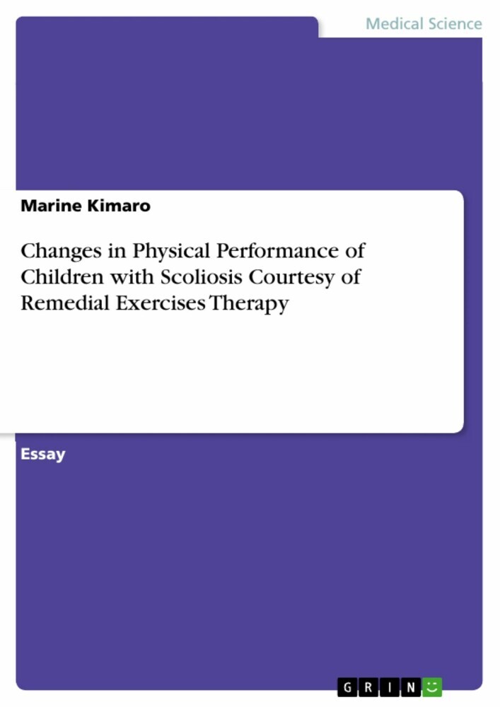 Changes in Physical Performance of Children with Scoliosis Courtesy of Remedial Exercises Therapy main product photo