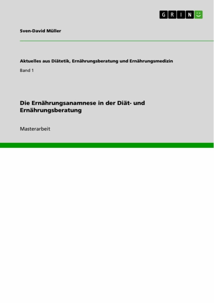 Die Ernährungsanamnese in der Diät- und Ernährungsberatung main product photo