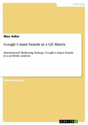 Google's main brands in a GE Matrix