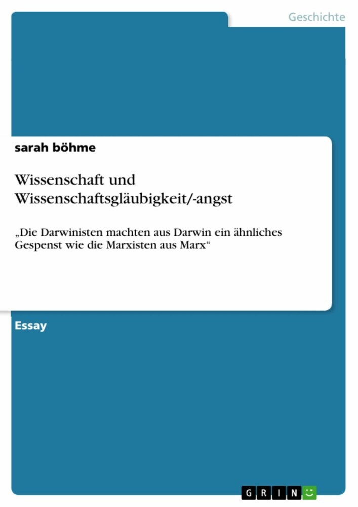 Wissenschaft und Wissenschaftsgläubigkeit/-angst main product photo