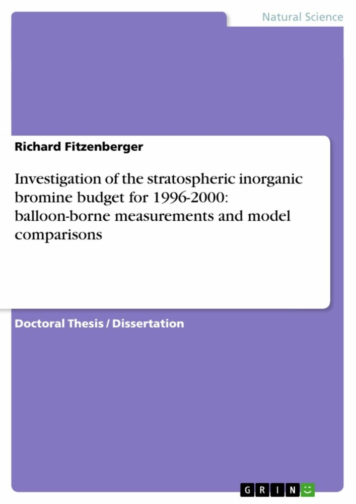 Investigation of the stratospheric inorganic bromine budget for 1996-2000: balloon-borne measurements and model comparisons main product photo