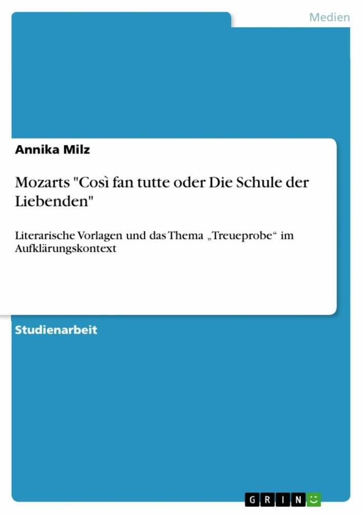 Mozarts 'Così fan tutte oder Die Schule der Liebenden' main product photo
