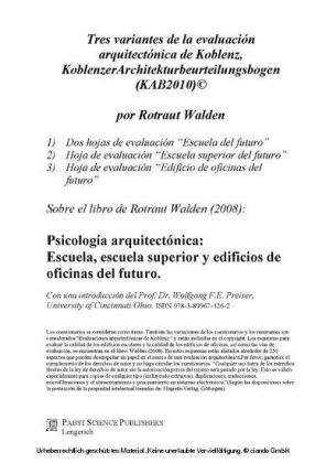 Tres variantes de la evaluación arquitectónica de Koblenz, Koblenzer Architekturbeurteilungsbogen (KAB2010)©
