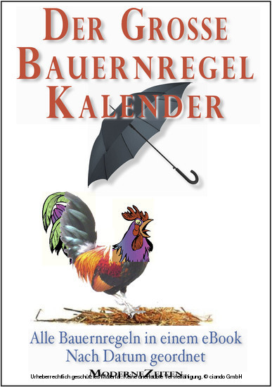 Der große Bauernregel-Kalender - Alle Bauernregeln in einem eBook - Nach Datum geordnet main product photo