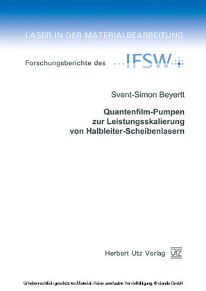 Quantenfilm-Pumpen zur Leistungsskalierung von Halbleiter-Scheibenlasern