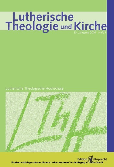 Lutherische Theologie und Kirche main product photo