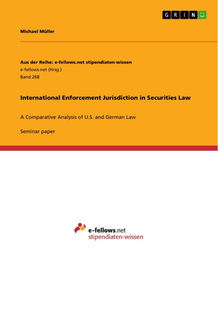 International Enforcement Jurisdiction in Securities Law main product photo
