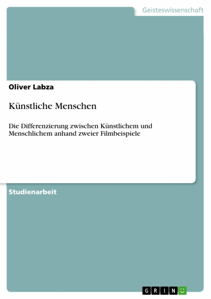Künstliche Menschen main product photo