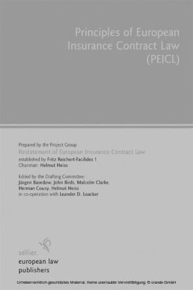 Principles of European Insurance Contract Law