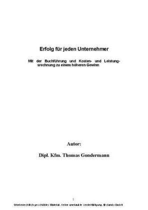 Erfolg für jeden Unternehmer