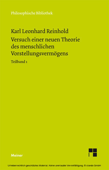 Versuch einer neuen Theorie des menschlichen Vorstellungsvermögens. Teilband 1. Tl.-Bd.1 main product photo