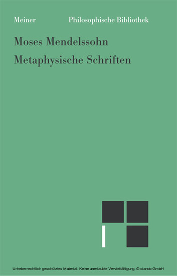 Metaphysische Schriften main product photo