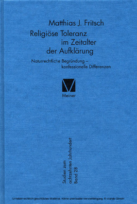 Religiöse Toleranz im Zeitalter der Aufklärung