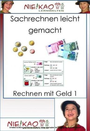 Sachrechnen leicht gemacht - Kartei Rechnen mit Geld 1