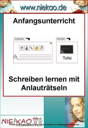 Anfangsunterricht - Schreiben lernen mit Anlauträtseln