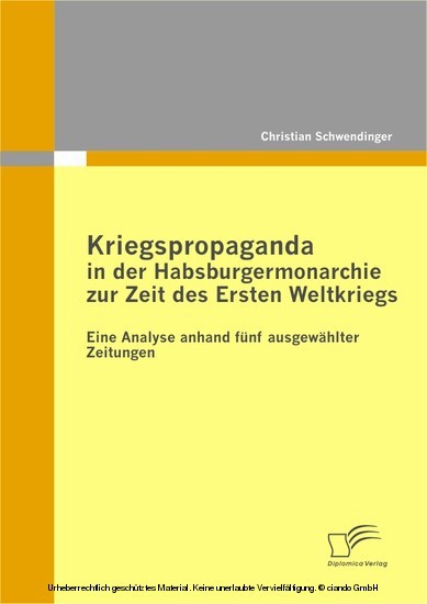 Kriegspropaganda in der Habsburgermonarchie zur Zeit des Ersten Weltkriegs main product photo