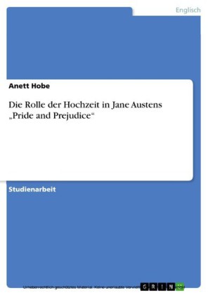Die Rolle der Hochzeit in Jane Austens 'Pride and Prejudice'
