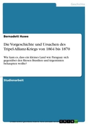Die Vorgeschichte und Ursachen des Tripel-Allianz-Kriegs von 1864 bis 1870