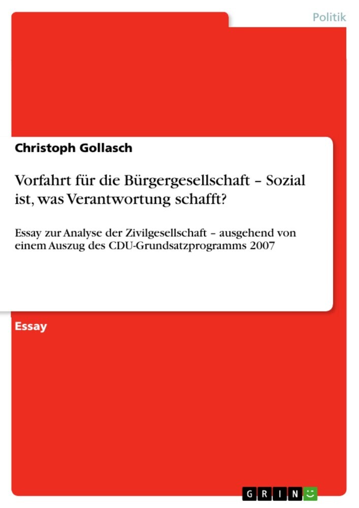 Vorfahrt für die Bürgergesellschaft main product photo
