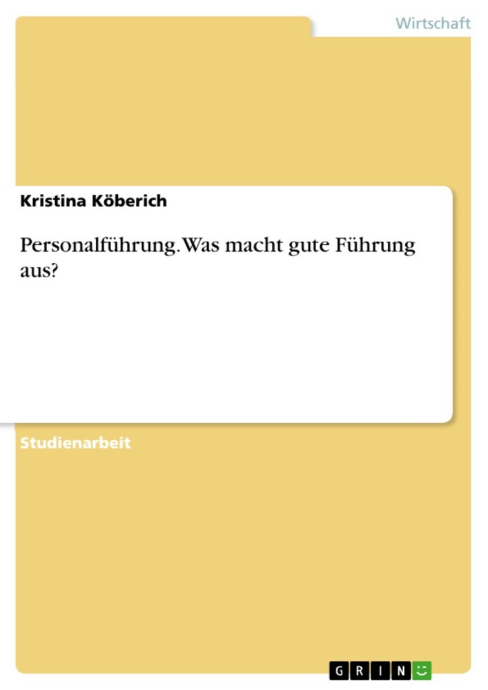 Personalführung. Was macht gute Führung aus? main product photo