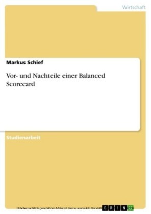 Vor- und Nachteile einer Balanced Scorecard