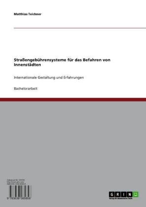 Straßengebührensysteme für das Befahren von Innenstädten