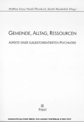 Gemeinde, Alltag, Ressourcen