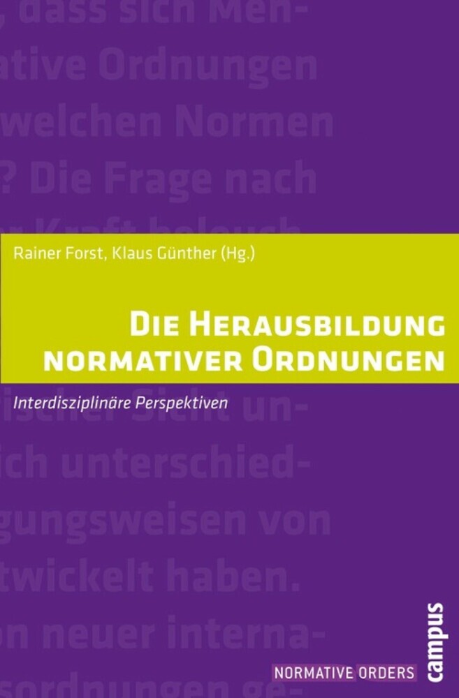 Die Herausbildung normativer Ordnungen main product photo