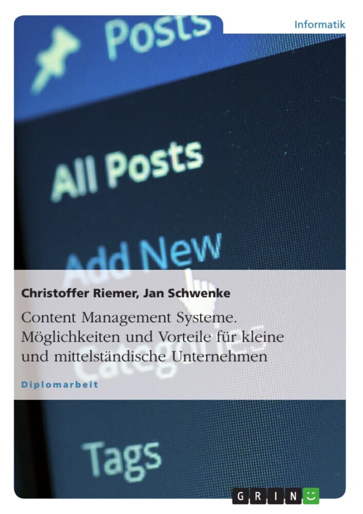 Analyse und Konzeption von Content Management Systemen für kleine und mittelständische Unternehmen main product photo