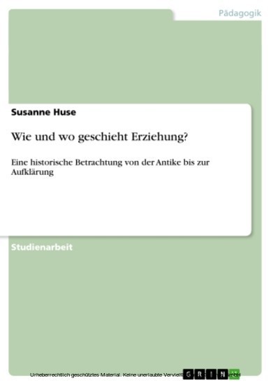 Wie und wo geschieht Erziehung? main product photo