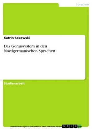Das Genussystem in den Nordgermanischen Sprachen