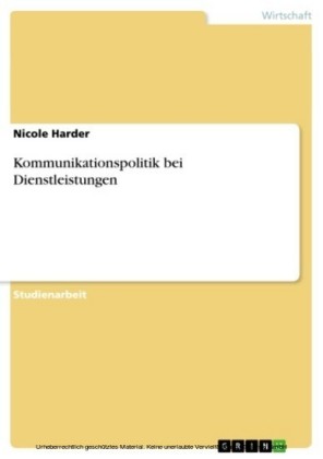 Kommunikationspolitik bei Dienstleistungen